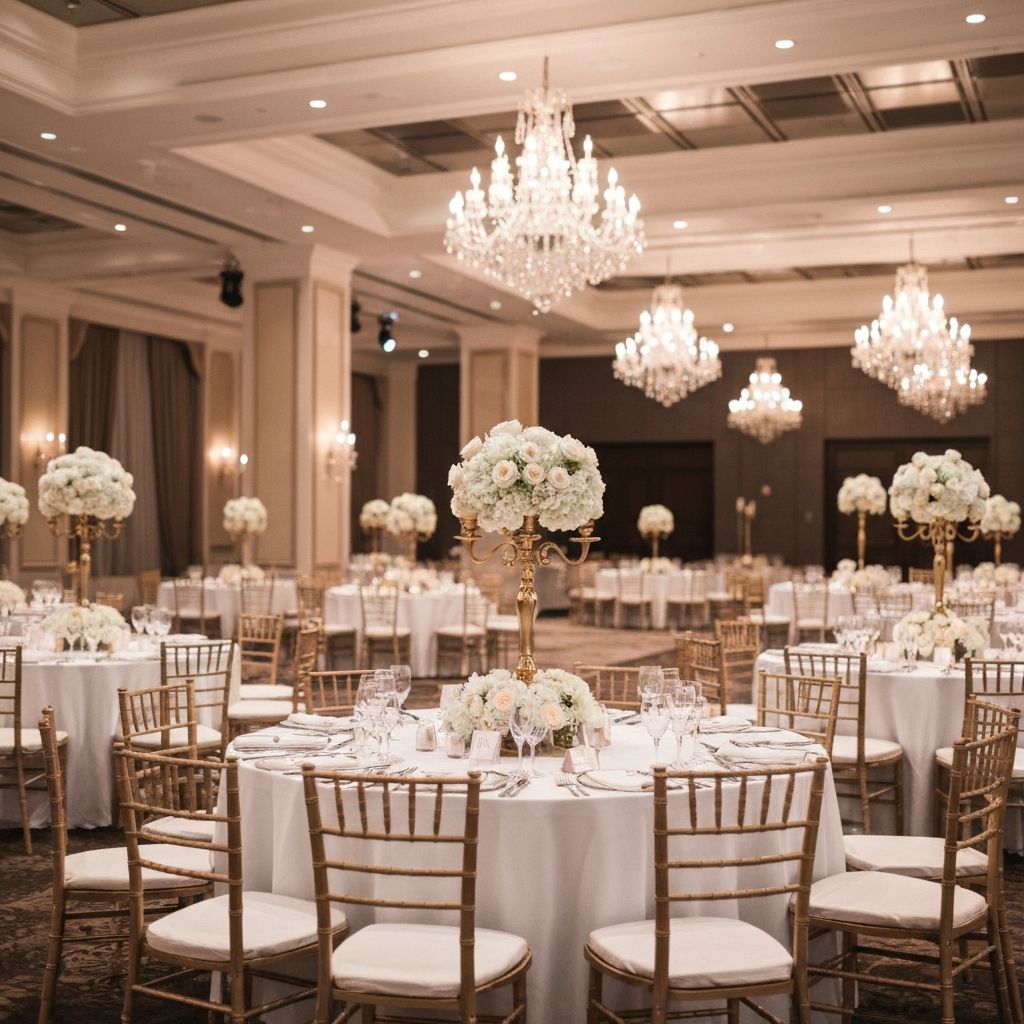 Intérieur élégant des Salons L'Event pour événements